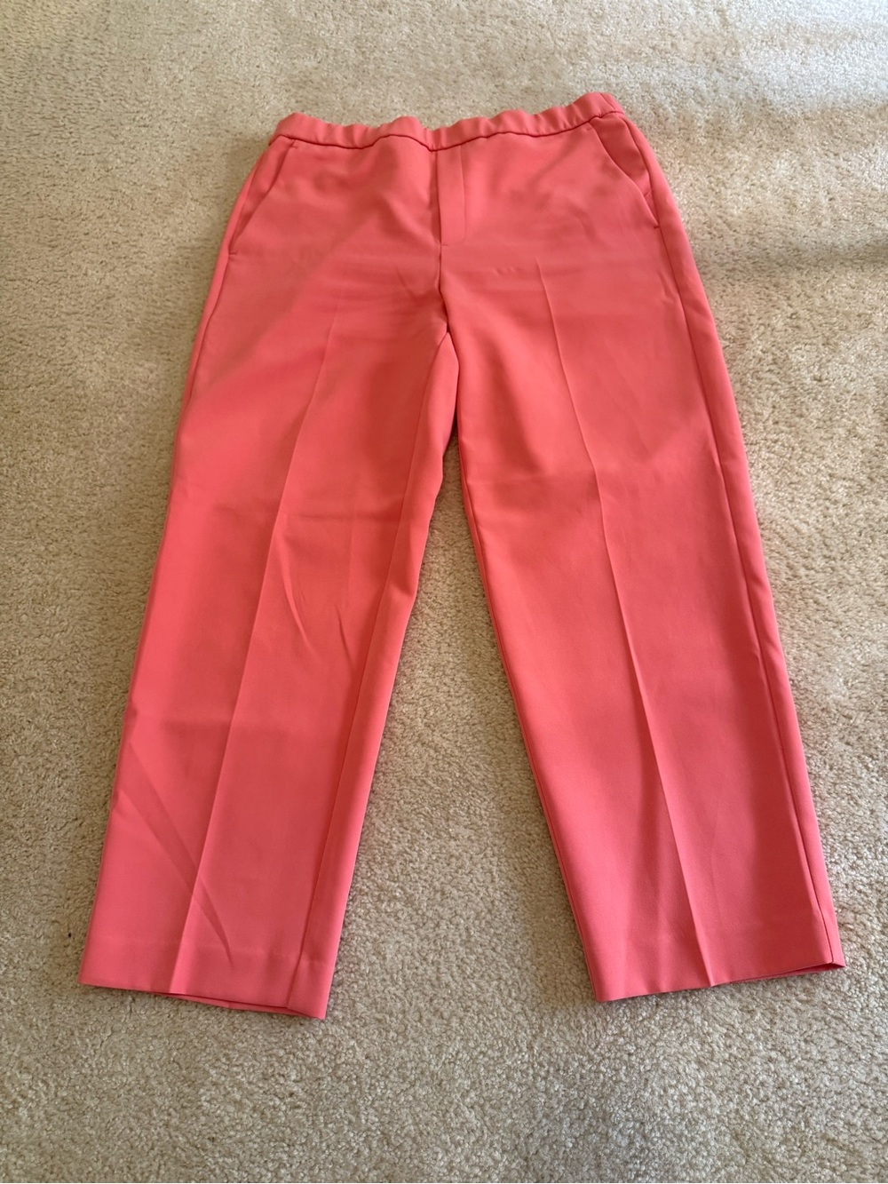 INC International Concepts Coral Cropped Straight-Leg Pants medium